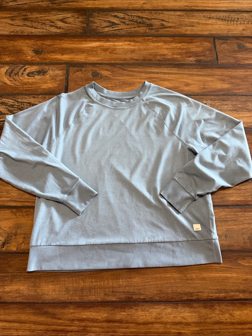 Vuori Light Blue /Gray Crewneck Pullover